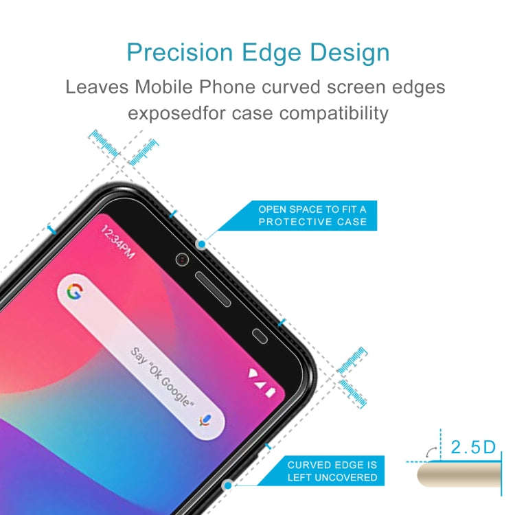 10 PCS 0.26mm 9H 2.5D Tempered Glass Film For BLU G50