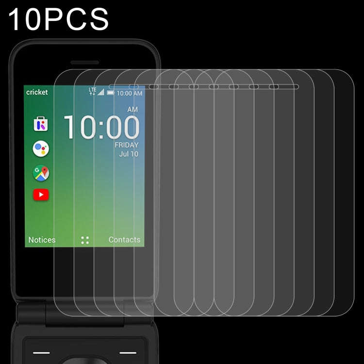 10 PCS 0.26mm 9H 2.5D Tempered Glass Film For Cricket Debut Flip