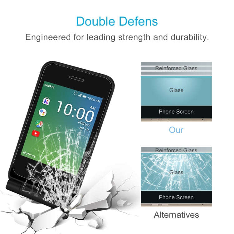 10 PCS 0.26mm 9H 2.5D Tempered Glass Film For Cricket Debut Flip