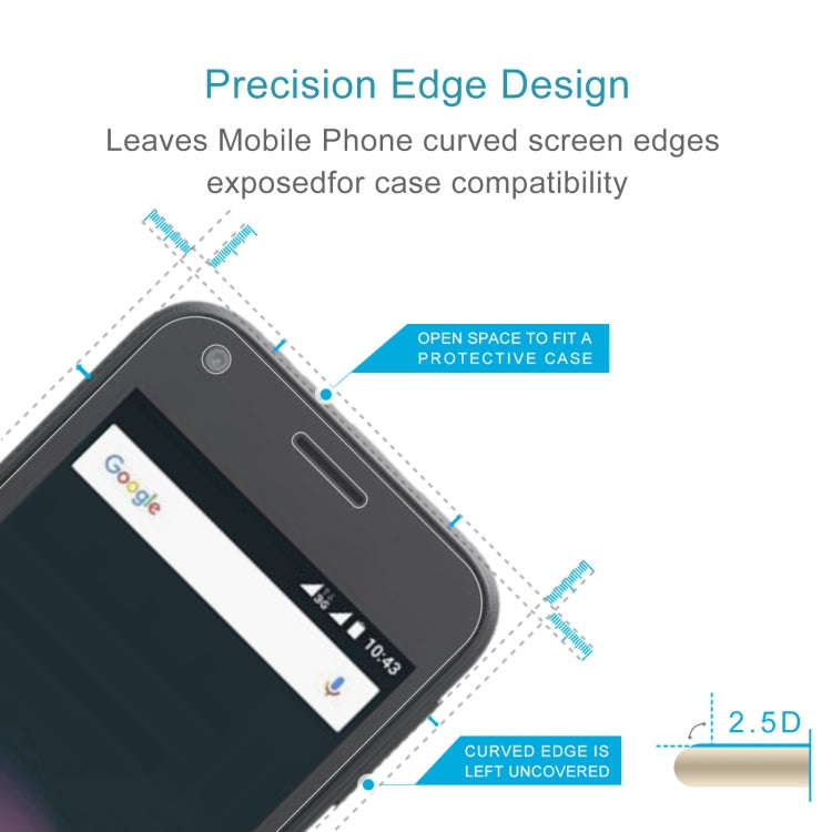 10 PCS 0.26mm 9H 2.5D Tempered Glass Film For ZTE Blade L110