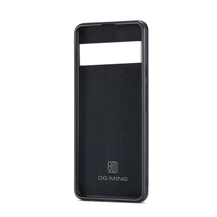 For Google Pixel 6 Pro DG.MING M2 Series 3-Fold Multi Card Bag Back Cover Leather Phone Case(Brown)