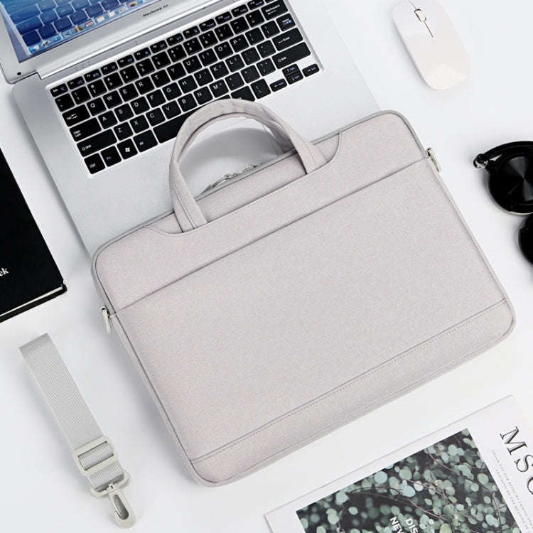 P510 Waterproof Oxford Cloth Laptop Handbag For 15-16 inch(Grey)