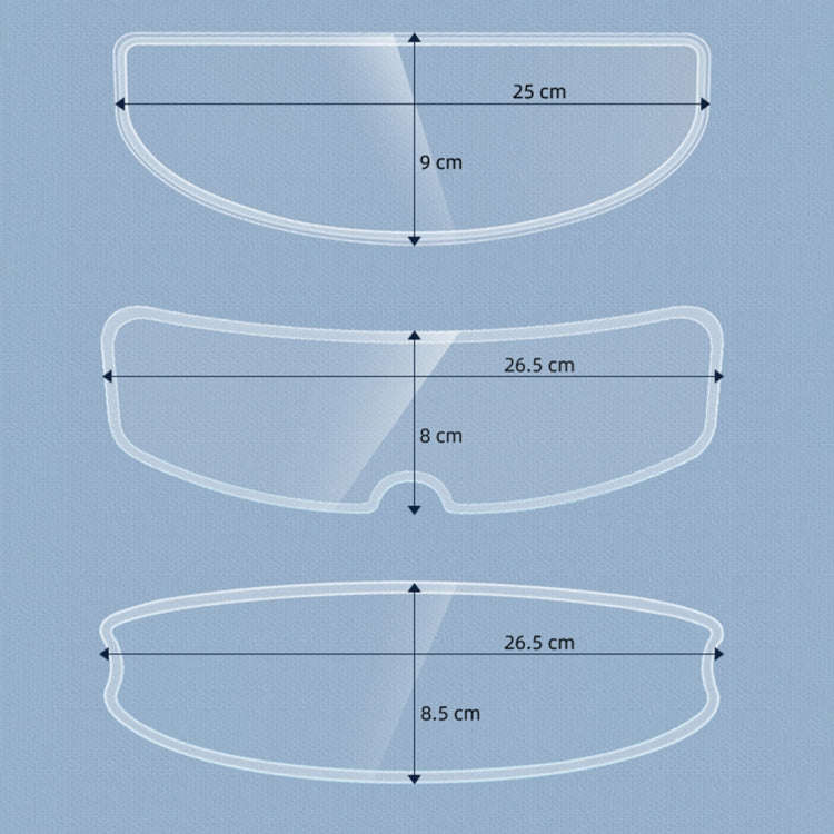 Visor Anti-fog PC Shield Helmet Lens Film(26.5 x 8.5cm)
