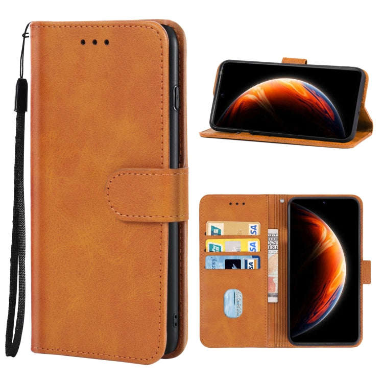 Leather Phone Case For Infinix Zero X(Brown)