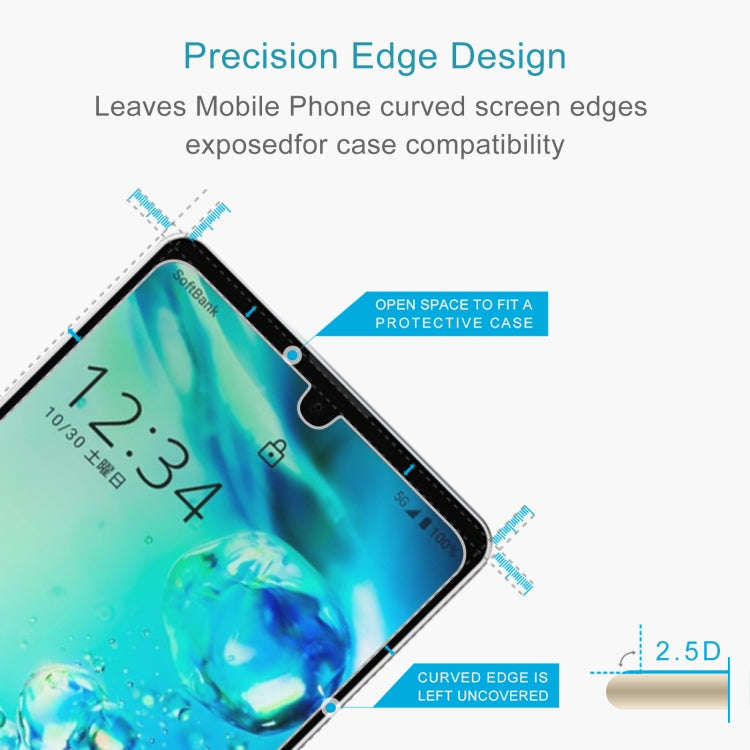 50 PCS 0.26mm 9H 2.5D Tempered Glass Film For Sharp Aquos Zero 6