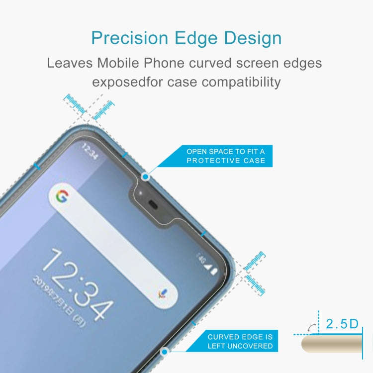 10 PCS 0.26mm 9H 2.5D Tempered Glass Film For Fujitsu Arrows U 801FJ