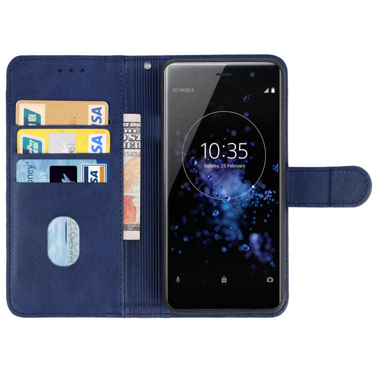 Leather Phone Case For Sony Xperia XZ2 Premium(Blue)