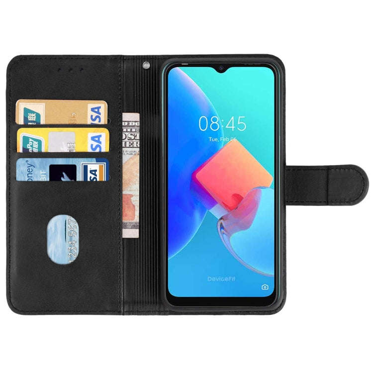 Leather Phone Case For Tecno Spark Go 2022(Black)