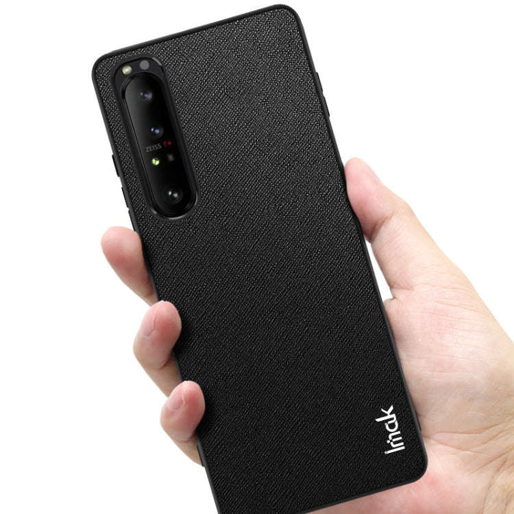 For Sony Xperia 1 III imak LX-5 Series PC + TPU Case with Screen Protector(Cross Texture)