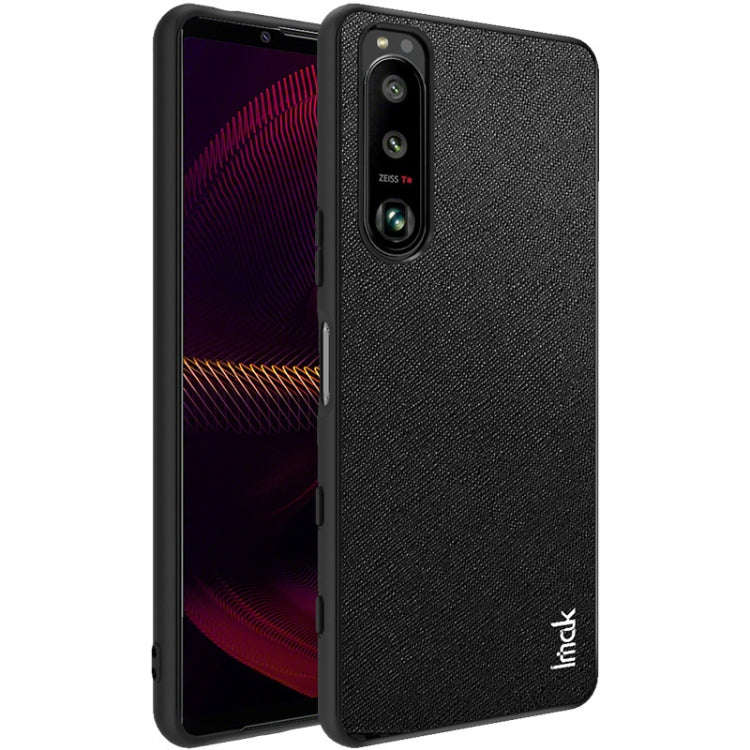 For Sony Xperia 5 III imak LX-5 Series PC + TPU Case with Screen Protector(Cross Texture)