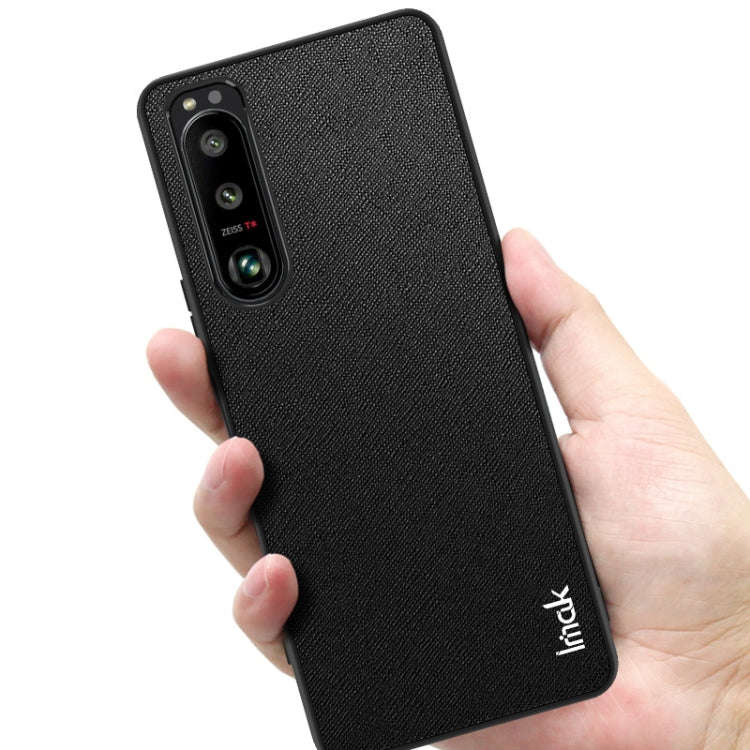 For Sony Xperia 5 III imak LX-5 Series PC + TPU Case with Screen Protector(Cross Texture)