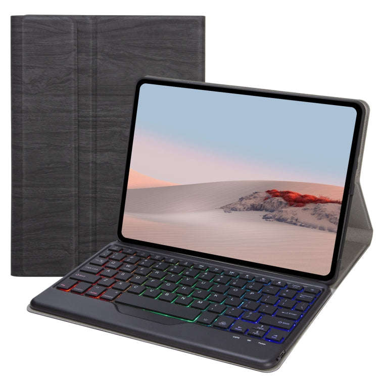 For Microsoft Surface Go 4 / 3 / 2 / 1 SFGOS Tri-color Backlit Tree Texture Bluetooth Keyboard Le...
