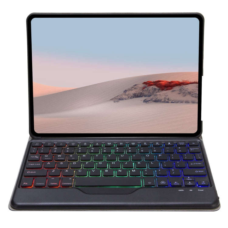 For Microsoft Surface Go 4 / 3 / 2 / 1 SFGOS Tri-color Backlit Tree Texture Bluetooth Keyboard Le...