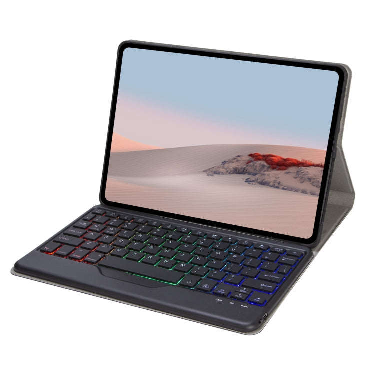 For Microsoft Surface Go 4 / 3 / 2 / 1 SFGOS Tri-color Backlit Tree Texture Bluetooth Keyboard Le...
