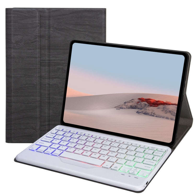 For Microsoft Surface Go 4 / 3 / 2 / 1 SFGOS Tri-color Backlit Tree Texture Bluetooth Keyboard Le...