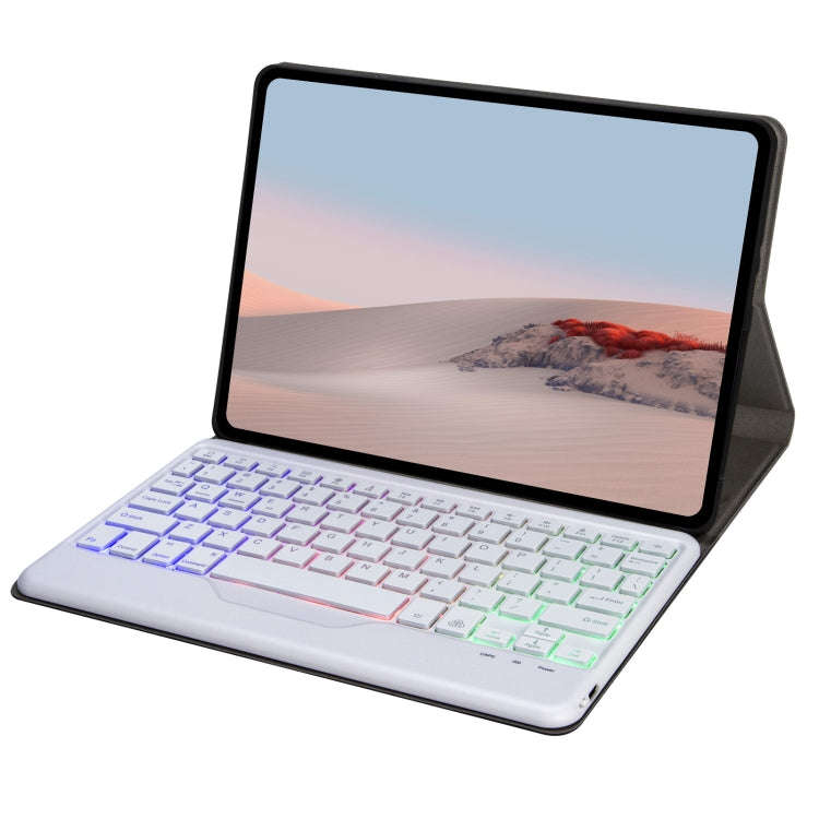 For Microsoft Surface Go 4 / 3 / 2 / 1 SFGOS Tri-color Backlit Tree Texture Bluetooth Keyboard Le...