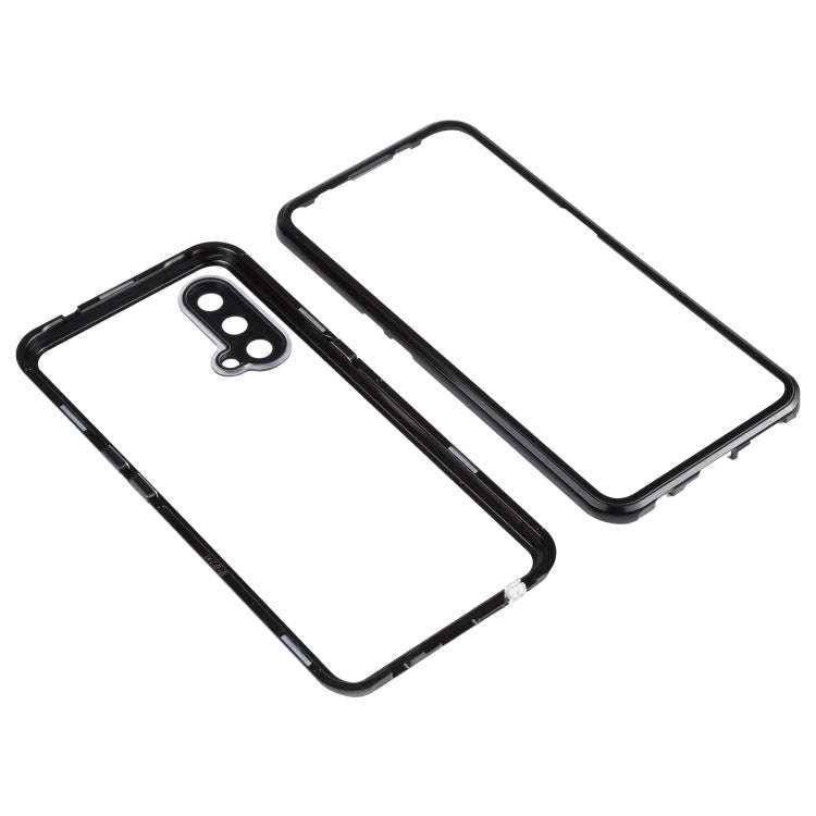 For OnePlus Nord CE 5G Full Cover Magnetic Metal Tempered Glass Phone Case(Black)