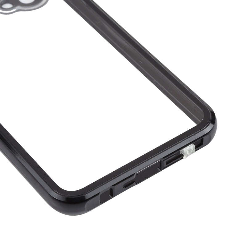For OnePlus Nord CE 5G Full Cover Magnetic Metal Tempered Glass Phone Case(Black)