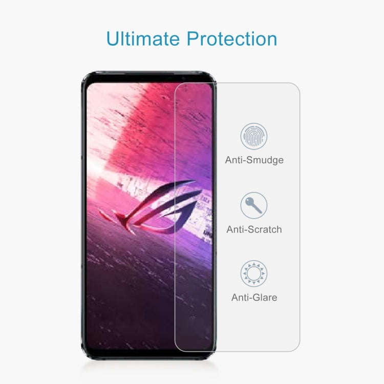 10 PCS 0.26mm 9H 2.5D Tempered Glass Film For Asus ROG Phone 5s / 5s Pro