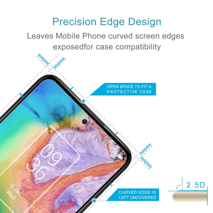 50 PCS 0.26mm 9H 2.5D Tempered Glass Film For TCL 20 A 5G