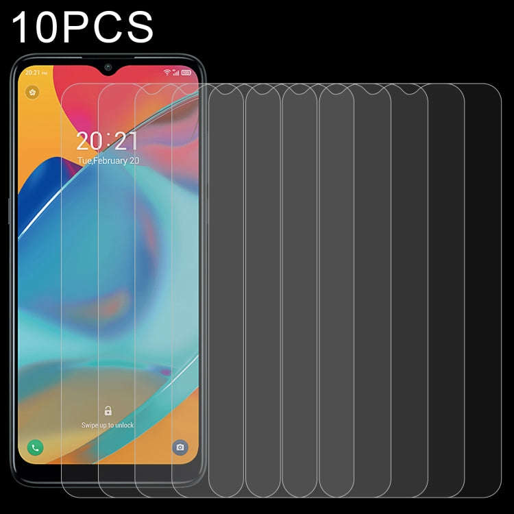 10 PCS 0.26mm 9H 2.5D Tempered Glass Film For Alcatel 3L 2021
