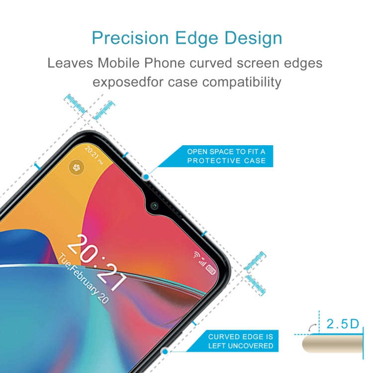 10 PCS 0.26mm 9H 2.5D Tempered Glass Film For Alcatel 3L 2021