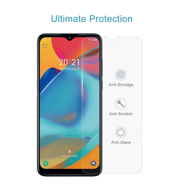10 PCS 0.26mm 9H 2.5D Tempered Glass Film For Alcatel 3L 2021