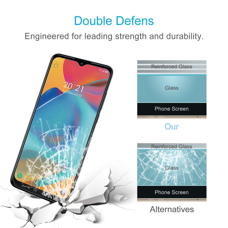 10 PCS 0.26mm 9H 2.5D Tempered Glass Film For Alcatel 3L 2021