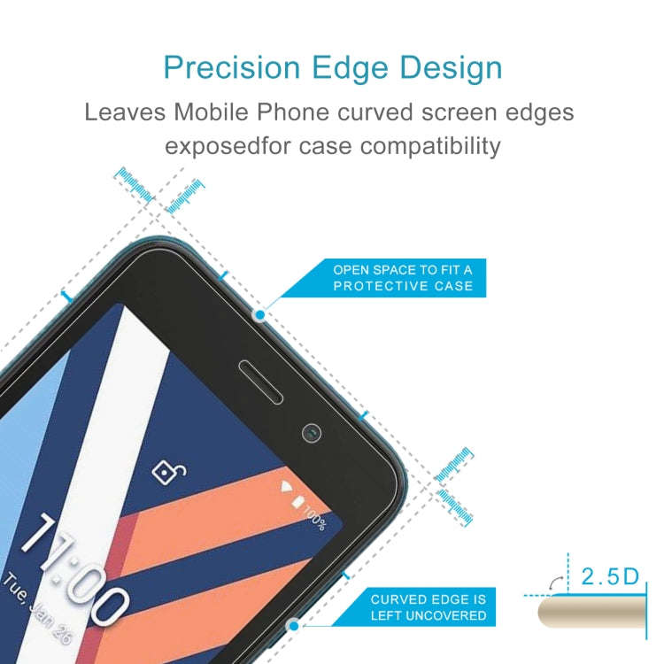 10 PCS 0.26mm 9H 2.5D Tempered Glass Film For Wiko Y52