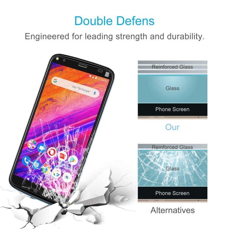 10 PCS 0.26mm 9H 2.5D Tempered Glass Film For BLU G5