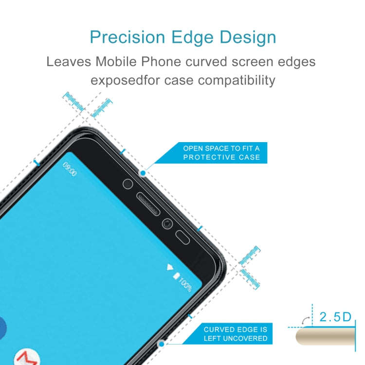 50 PCS 0.26mm 9H 2.5D Tempered Glass Film For Wiko Sunny 5 Lite