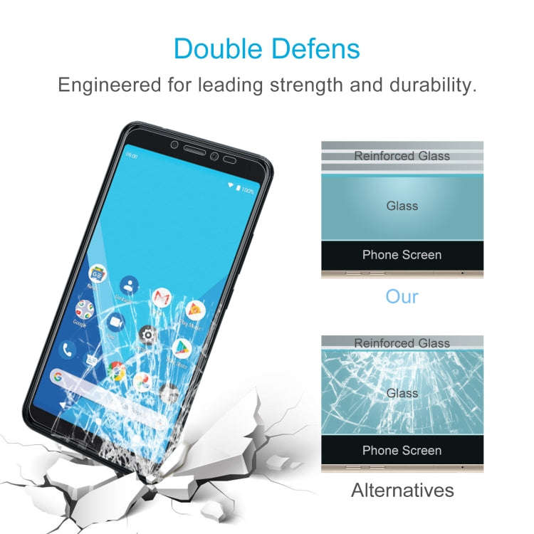 50 PCS 0.26mm 9H 2.5D Tempered Glass Film For Wiko Sunny 5 Lite