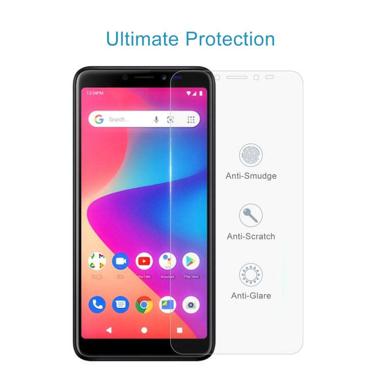 50 PCS 0.26mm 9H 2.5D Tempered Glass Film For BLU Studio X10+