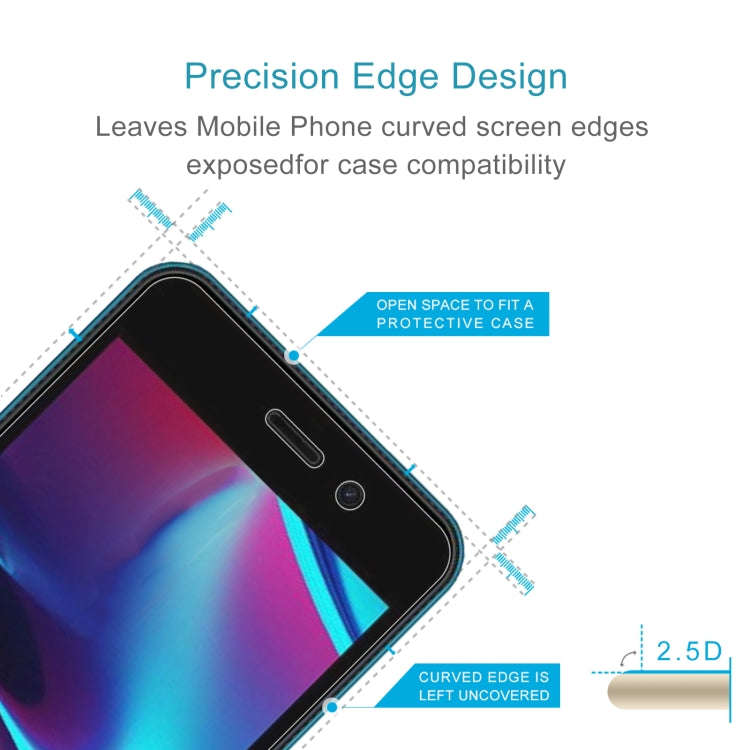 50 PCS 0.26mm 9H 2.5D Tempered Glass Film For BLU Studio X10L