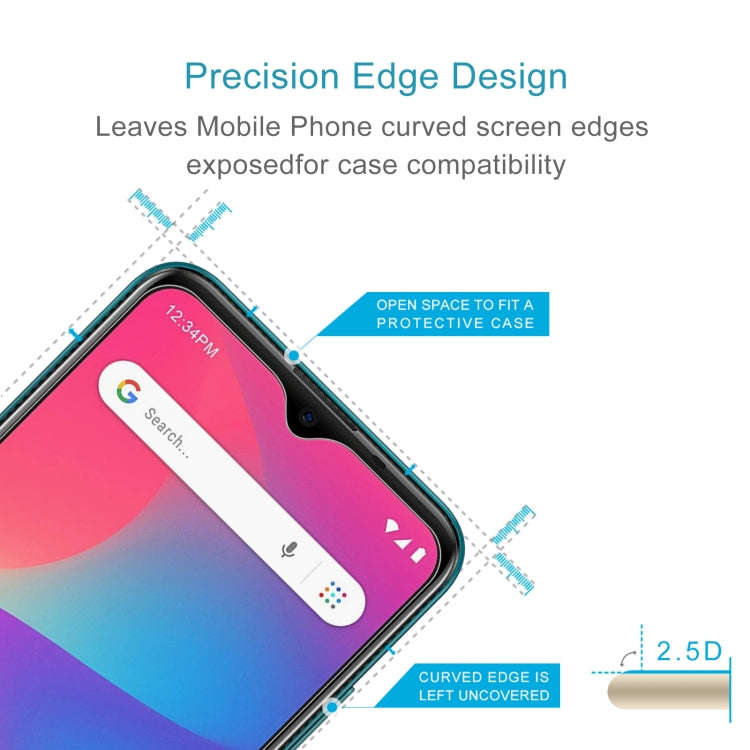 50 PCS 0.26mm 9H 2.5D Tempered Glass Film For BLU G50 Plus