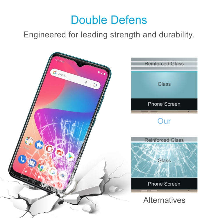 50 PCS 0.26mm 9H 2.5D Tempered Glass Film For BLU G50 Plus