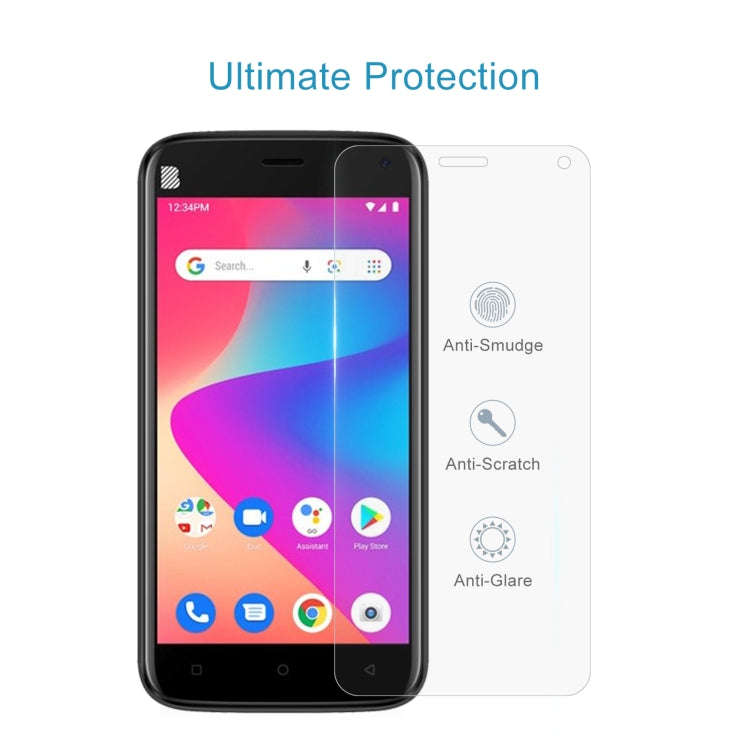 50 PCS 0.26mm 9H 2.5D Tempered Glass Film For BLU J5L