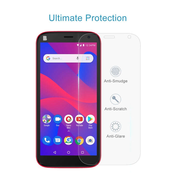 50 PCS 0.26mm 9H 2.5D Tempered Glass Film For BLU C5 Plus