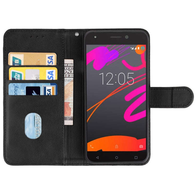 Leather Phone Case For BQ Aquaris M5(Black)