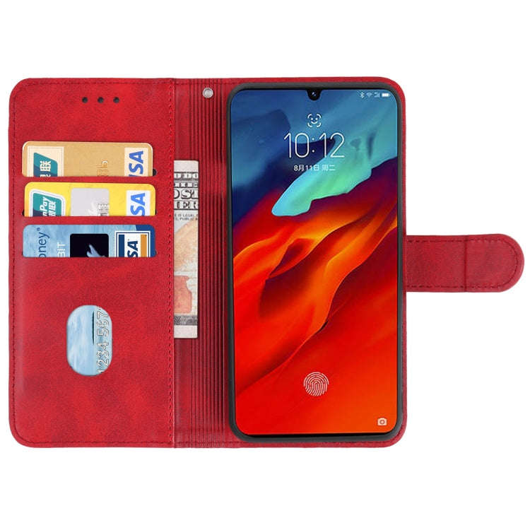 Leather Phone Case For Lenovo Z6 Pro(Red)