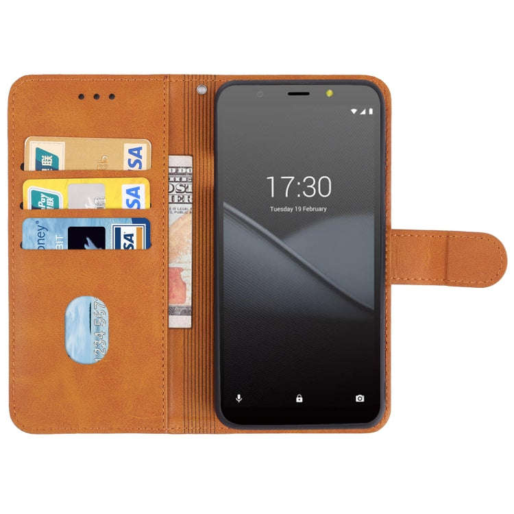 Leather Phone Case For Tecno POP 3(Brown)