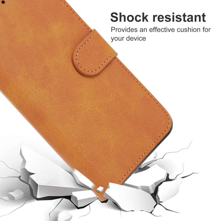 Leather Phone Case For Tecno POP 3(Brown)