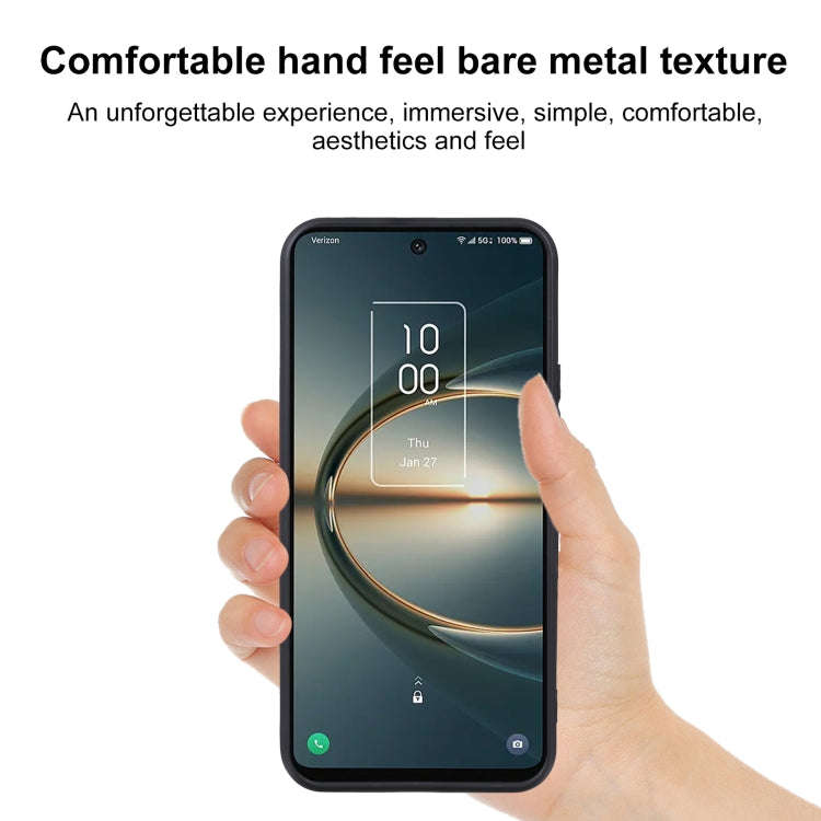 TPU Phone Case For TCL 30 V 5G / T781S / 30XE(Black)