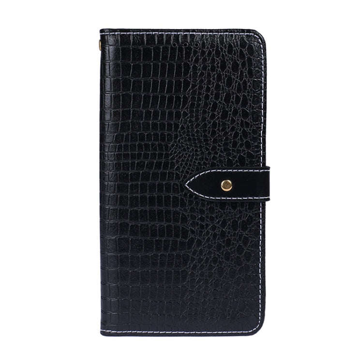 For Motorola Moto G31 idewei Crocodile Texture Horizontal Flip Phone Leather Phone Case(Black)