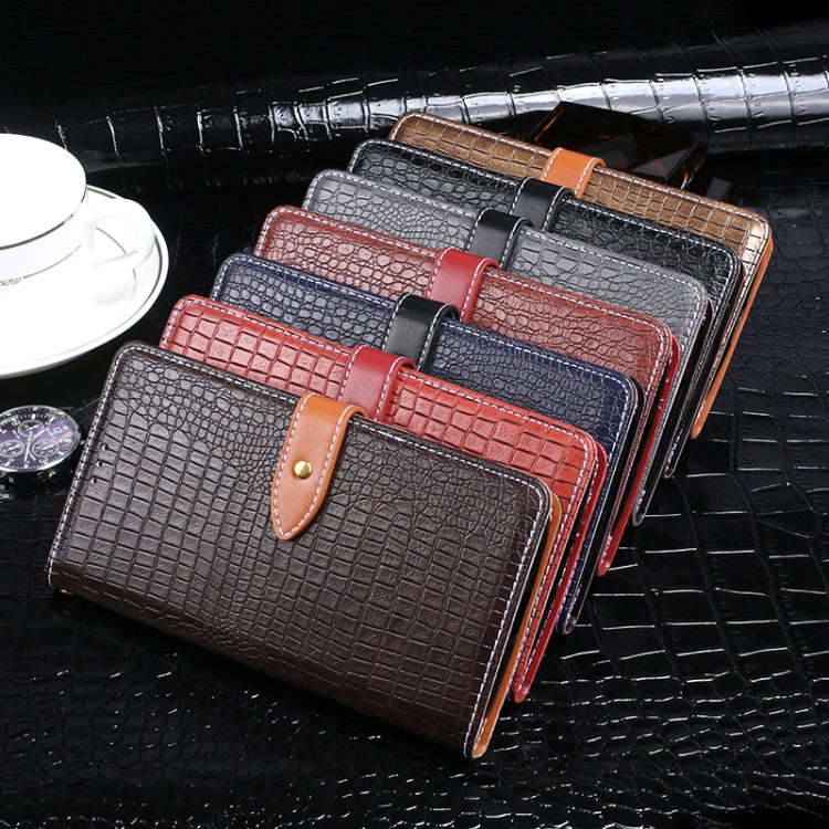 For Motorola Moto G51 5G idewei Crocodile Texture Horizontal Flip Phone Leather Phone Case(Dark B...