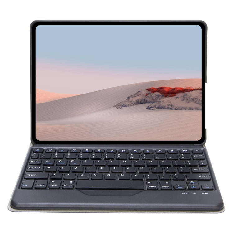 SFGO Tree Texture Bluetooth Keyboard Leather Case For Microsoft Surface Go 4 / 3 / 2 / 1(Black + ...