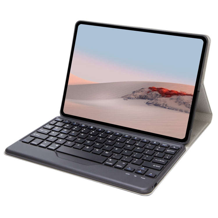 SFGO Tree Texture Bluetooth Keyboard Leather Case For Microsoft Surface Go 4 / 3 / 2 / 1(Black + ...