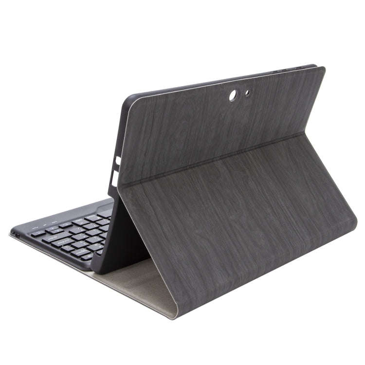 SFGO Tree Texture Bluetooth Keyboard Leather Case For Microsoft Surface Go 4 / 3 / 2 / 1(Black + ...