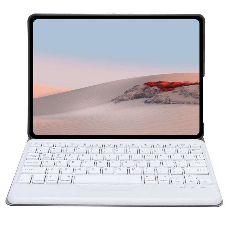 SFGO Tree Texture Bluetooth Keyboard Leather Case For Microsoft Surface Go 4 / 3 / 2 / 1(Black + ...