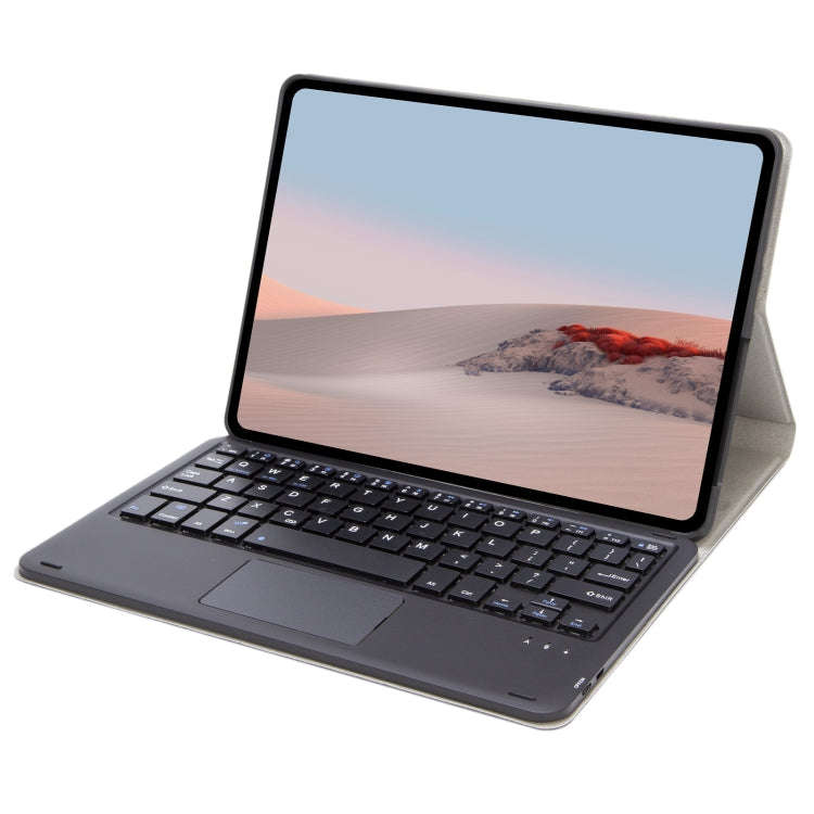 SFGO-A Tree Texture Bluetooth Keyboard Leather Case with Touchpad For Microsoft Surface Go 4 / 3 ...